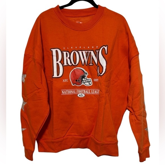 Women's Gameday Couture Orange NFL Cleveland Browns Pullover Sweatshirt - Picture 2 of 7